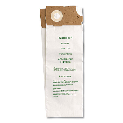 Green Klean GK-2003 Replacement Vacuum Bag, 10 Bags/Pack, 10 Packs/Carton