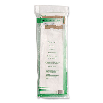 Green Klean GK-2003 Replacement Vacuum Bag, 10 Bags/Pack, 10 Packs/Carton
