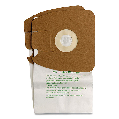 Green Klean GK-EurMM Replacement Bag, 3 Bags/Pack, 12 Packs/Carton