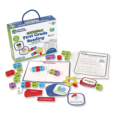 Learning Resources Skill Builders! First Grade Reading Activity Set, Grade 1, 88 Pieces (LER1237)