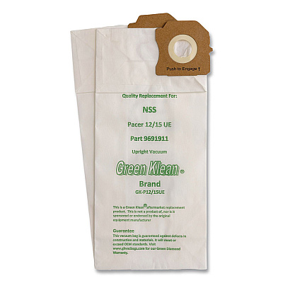 Green Klean GK-P12/15UE Replacement Bag, 10 Bags/Pack, 10 Packs/Carton (GKP1215UE)