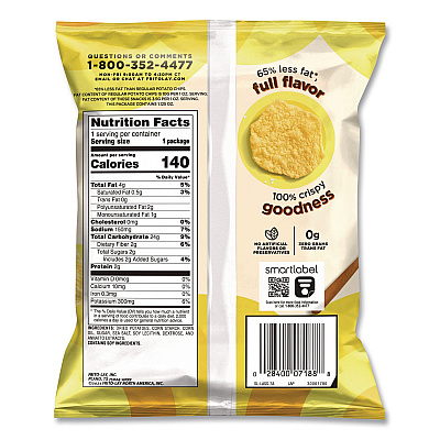 Frito-Lay Baked Variety Pack, Baked Cheetos/Baked Lays BBQ/Baked Lays Original/Baked Ruffles Cheddar Sour Cream, 30 Bags/BX, 2 Boxes/CT (77325)