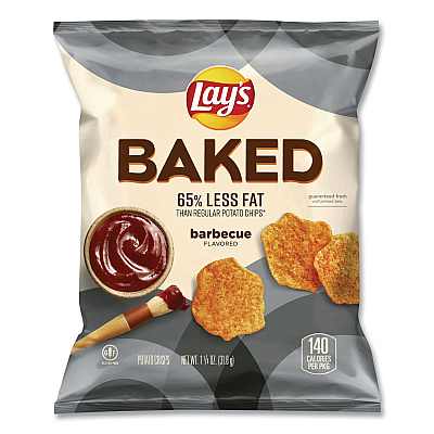 Frito-Lay Baked Variety Pack, Baked Cheetos/Baked Lays BBQ/Baked Lays Original/Baked Ruffles Cheddar Sour Cream, 30 Bags/BX, 2 Boxes/CT (77325)