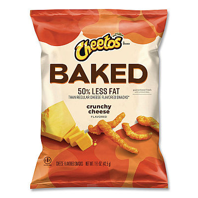 Frito-Lay Baked Variety Pack, Baked Cheetos/Baked Lays BBQ/Baked Lays Original/Baked Ruffles Cheddar Sour Cream, 30 Bags/BX, 2 Boxes/CT (77325)