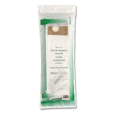 Green Klean GK-CMaster Replacement Bag, 10 Bags/Pack, 10 Packs/Carton
