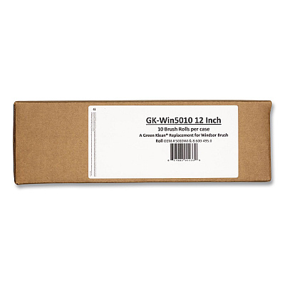 Green Klean Gk-Win5010 12" Replacement Brush Roll, Tan/Black, 10/Carton