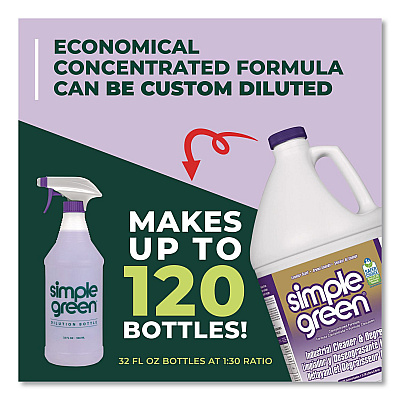 Simple Green Industrial Cleaner and Degreaser, Lavender Scent, 1 gal Bottle,  6/Carton (1600128)
