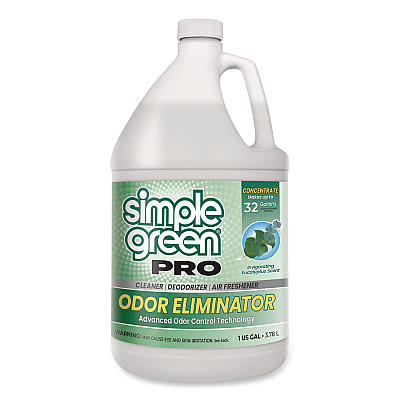 Simple Green Pro Odor Eliminator, Eucalyptus Scent, 1 gal Bottle, 6/Carton (4251128)