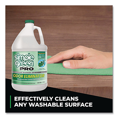 Simple Green Pro Odor Eliminator, Eucalyptus Scent, 1 gal Bottle, 6/Carton (4251128)