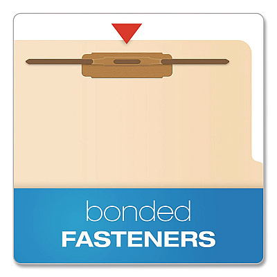 Pendaflex Manila Top Tab Classification Folders, 1.75" Expansion, 2 Dividers, 6 Fasteners, Letter Size, Manila Exterior, 10/Box (24000P)
