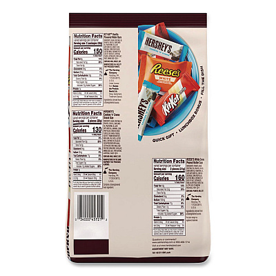 Hershey's All Time Greats White Snack Size Assortment, White Chocolate, 29.31 oz Bag (22002587)