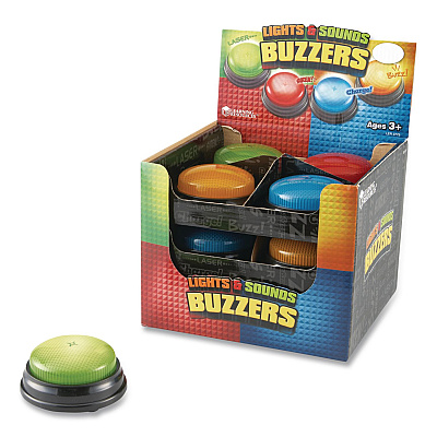 Learning Resources Lights and Sounds Buzzers, Ages 3 and Up, 12 Buzzers (LER3779)