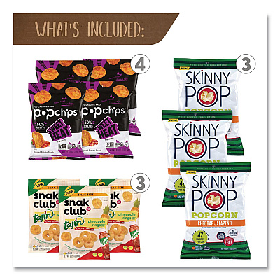 Snack Box Pros Sweet and Spicy Snack Box, 22 Assorted Snacks/Box (70000194)