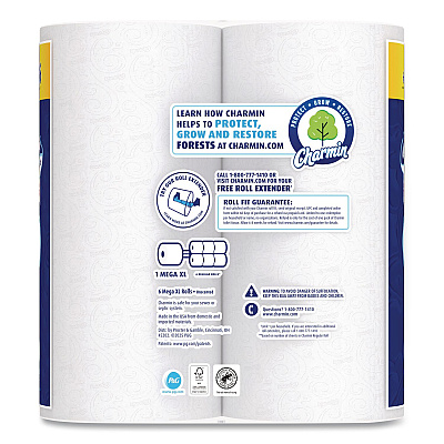 Charmin Ultra Soft Bathroom Tissue, Septic Safe, 2-Ply, White, 312 Sheets/Roll, 18 Rolls/Carton (19369)