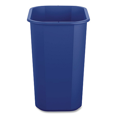 Boardwalk Deskside Recycling Bin, 3 gal, Polypropylene, Blue (12QTRECYCLEB)