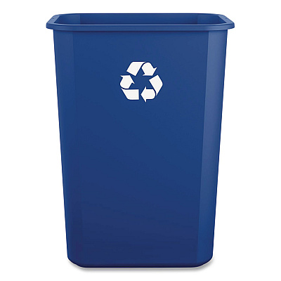 Boardwalk Recycling Container, 10 gal, Polypropylene, Blue (41QTRECYCLEB)