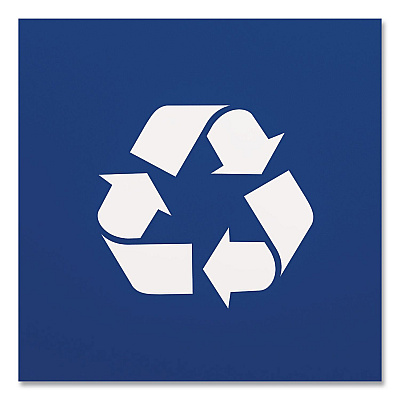 Boardwalk Recycling Container, 10 gal, Polypropylene, Blue (41QTRECYCLEB)