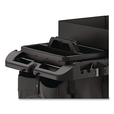 Suncast Commercial Housekeeping Cart Carry Caddy Accessory, Polypropylene, Black (HKCCADDYD)