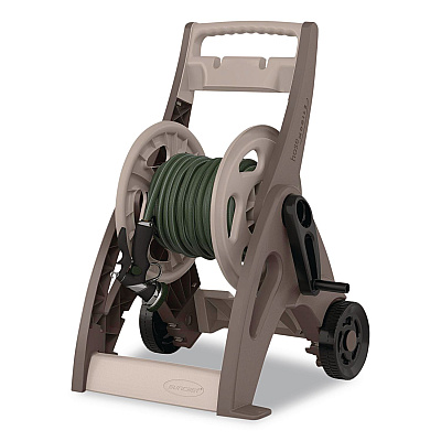 Suncast Hosemobile Hose Reel Cart, 175 ft, 24.5 x 20.5 x 32.25, Dark Taupe (CPLJNF175D)