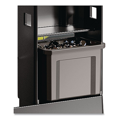 Suncast Commercial Customizable Bin System for Utility Carts, 2 Large Bins, 4 Small Bins, Black (PUCBIN6)