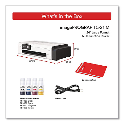 Canon imagePROGRAF TC-21M, 24" Wireless Wide Format Inkjet Printer (7058C002)