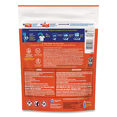 Tide Pods, HE Compatible, Laundry Detergent, Spring Meadow, 31/Pack, 4 Packs/Carton (93123CT)