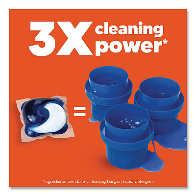 Tide Pods, HE Compatible, Laundry Detergent, Spring Meadow, 31/Pack, 4 Packs/Carton (93123CT)