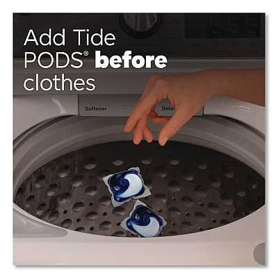 Tide Pods, HE Compatible, Laundry Detergent, Spring Meadow, 31/Pack, 4 Packs/Carton (93123CT)