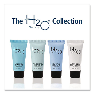 Diversified Hospitality Solutions H2O Therapy Shampoo Single Use, White Tea and Lemongrass, 0.85 oz Tube, 300/Carton (007057)