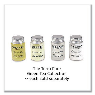 Diversified Hospitality Solutions Terra Pure Shampoo Jam Jar, Green Tea Lemongrass, 1 oz Jar, 300/Carton (007460)