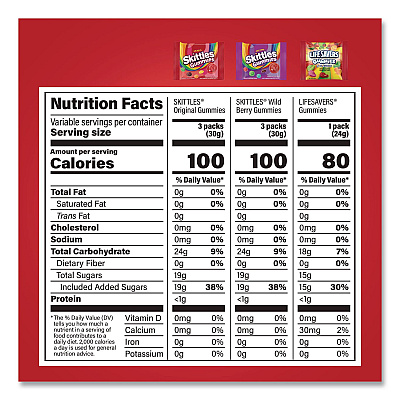 MARS Gummy Favorites Fun Size Mix, 70 oz Bag (22002591)
