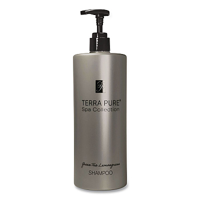 Diversified Hospitality Solutions Terra Pure Shampoo Air Pump, Green Tea Lemongrass, 16.23 oz Bottle, 12/Carton (458944)