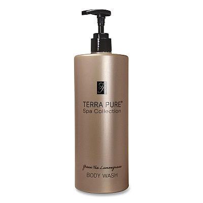 Diversified Hospitality Solutions Terra Pure Body Wash Air Pump, Green Tea Lemongrass, 16.23 oz Bottle, 12/Carton (458968)