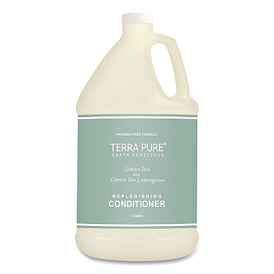 Diversified Hospitality Solutions Terra Pure Conditioner Gallon, Green Tea Lemongrass, 1 gal Bottle, 4/Carton (002256)