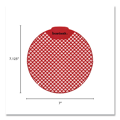 Boardwalk Urinal Screen, Cherry Scent, Red, 1.8 oz, Dozen (1008)