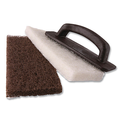 3M Doodlebug Utility Pad, 4.62 x 10, Brown, 10/Carton (08004B)