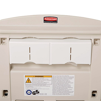 Rubbermaid Commercial Baby Changing Station Vertical, 34.1 x 23, Light Platinum (FG781988LPLA)