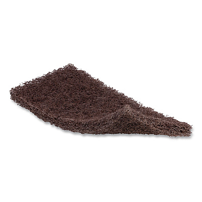 Boardwalk Heavy-Duty Utility Pad, 4.62 x 10, Brown, 10/Carton (403B)