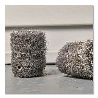 Brillo Strip and Shine Steel Wool Balls, 2.5 x 2, Gray, 6 Balls/Box, 24 Boxes/Carton (23306)