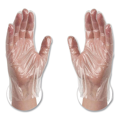 X3 by AMMEX Poly Food Safe Industrial Gloves, Powder-Free, Medium, Clear, 500/Box (PGLOVEM500)