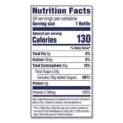 Ocean Spray Cranberry Juice Cocktail, Cranberry, 10 oz Bottle, 24/Carton (22002661)