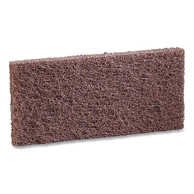 3M Doodlebug Utility Pad, 4.62 x 10, Brown, 10/Carton (08004B)