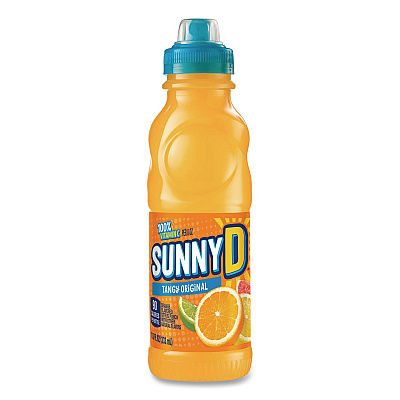 SUNNY D Tangy Original Sport Bottle, Orange, 11.3 oz Bottle, 30/Carton (22002659)
