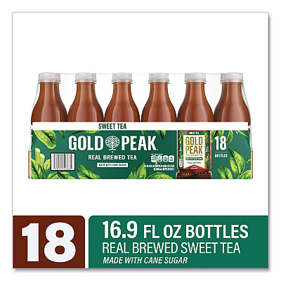 Gold Peak Sweet Black Tea Bottles, 16.9 oz Bottle, 18/Carton (22002678)