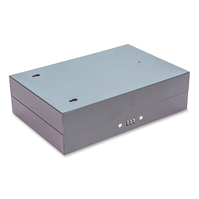 CONTROLTEK Combination Lockable Key Cabinet, 28-Key, 7.75 w x 3.25 d x 11.5 h, Metal, Gray (500150)