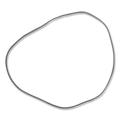 BAND IT Trash Can Loops, for 32 gal to 55 gal Cans, 0.25" x 25", Gray, 36/Carton (44455)