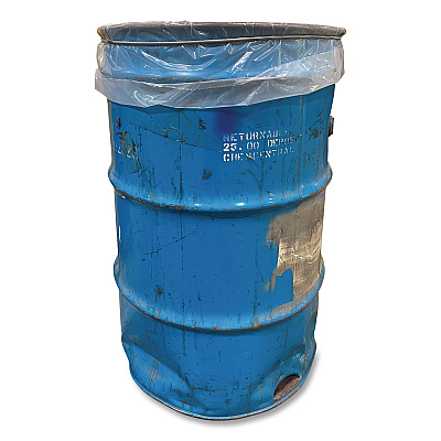BAND IT Trash Can Loops, for 32 gal to 55 gal Cans, 0.25" x 25", Gray, 36/Carton (44455)
