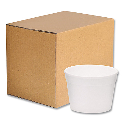 WinCup Foam Containers, Tall Style, 32 oz, White, 1,000/Carton (221994)