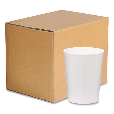 WinCup Foam Containers, Tall Style, 32 oz, White, 250/Carton (222001)
