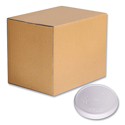 WinCup Plastic Lids for Foam Cups and Bowls, Fits 8 oz to 16 oz Cups/5 oz to 10 oz Bowls, White, 500/Carton (222086)